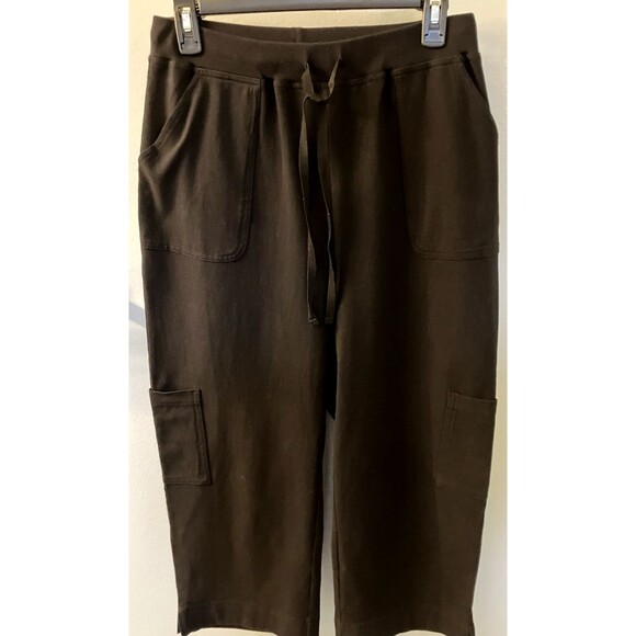 Basic Editions Pants - NWOT Basic Editions  Drawstring Waist Black Capris Size M